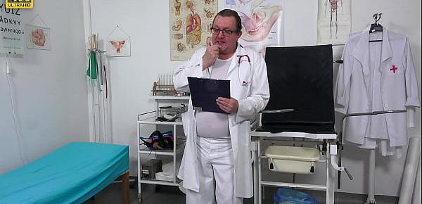  Super hot MILF examined by kinky doctor